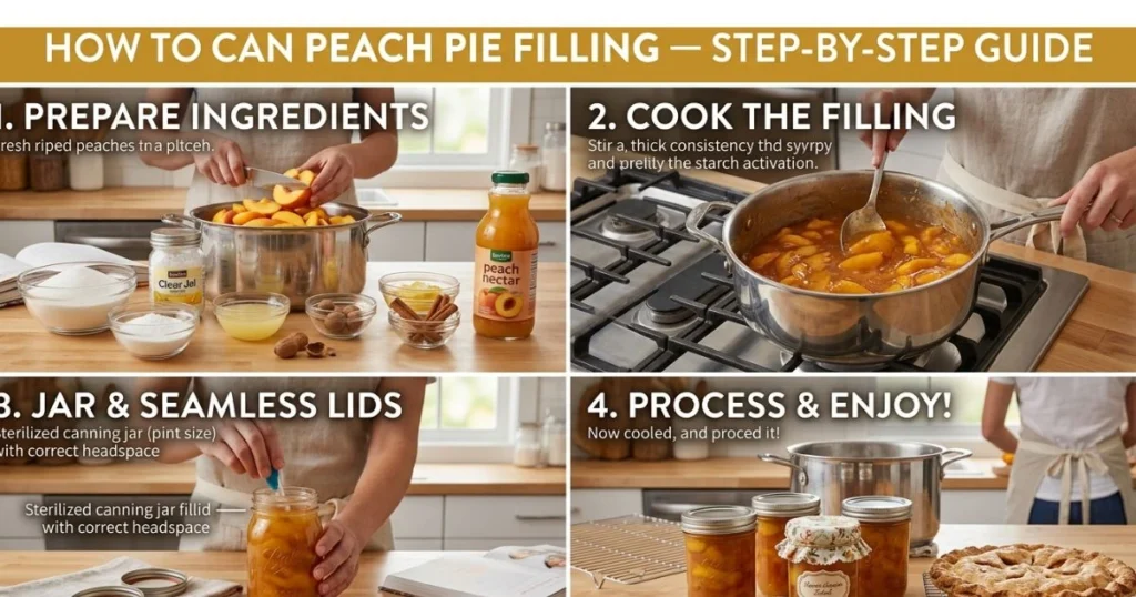 Step-by-Step: How to Can Peach Pie Filling