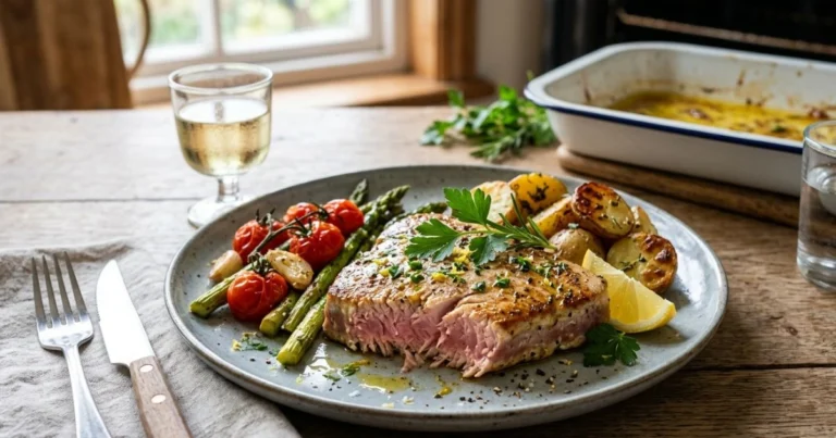 Baked tuna steak recipe