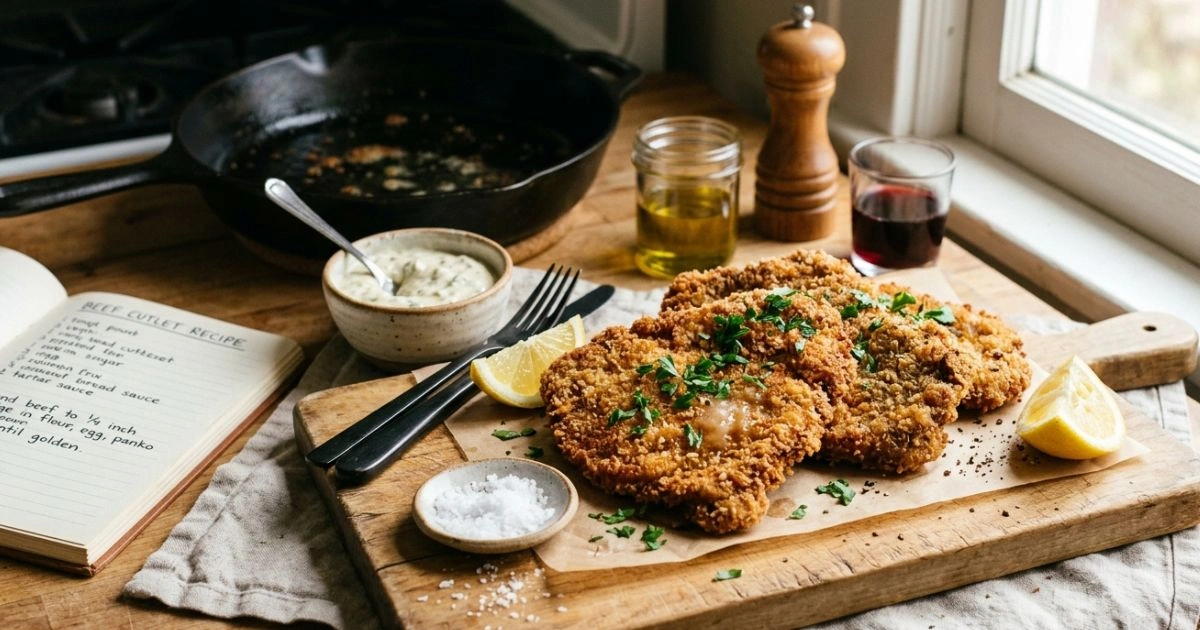 Beef cutlet recipe