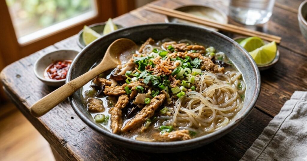 Chicken Long Rice Vegan Adaptation