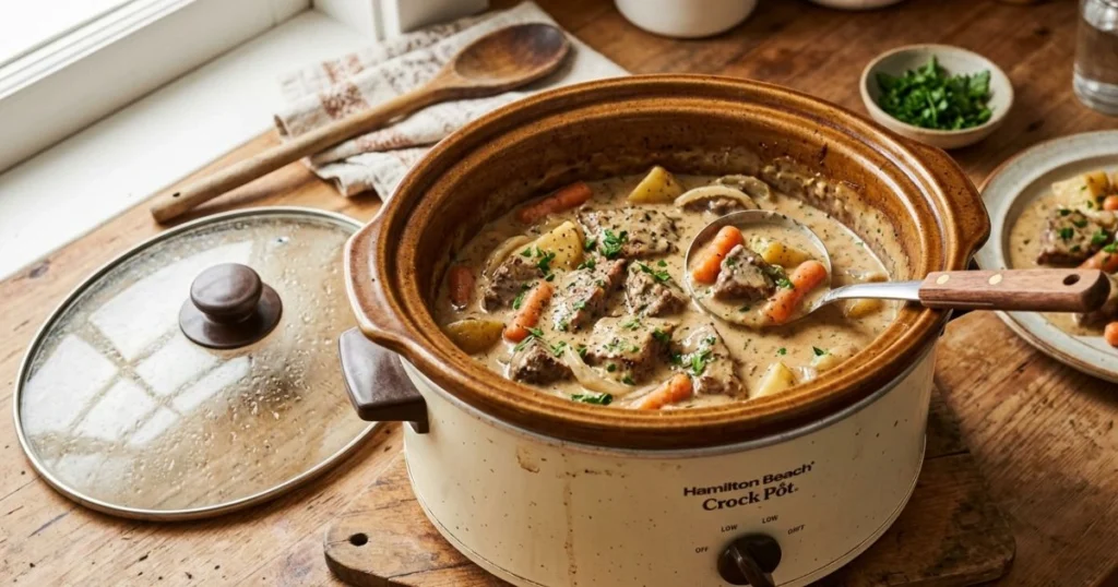 Creamy Ranch Flat Iron Steak Crock Pot