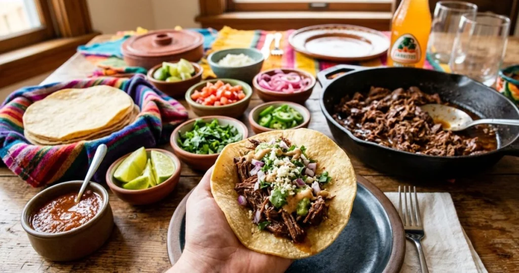 Mexican-Style Shredded Flat Iron Steak