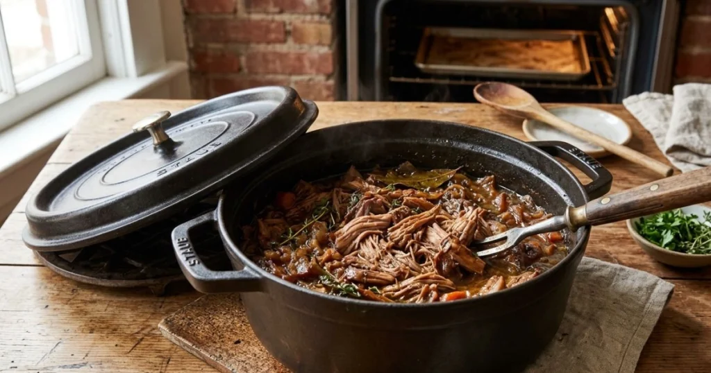 Oven-Braised Pulled Turkey