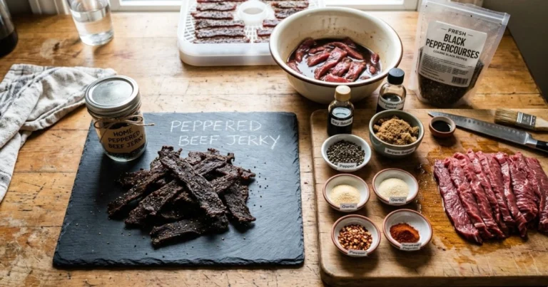 Peppered beef jerky recipe