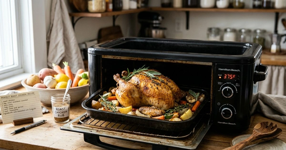 Roast chicken in roaster oven recipe