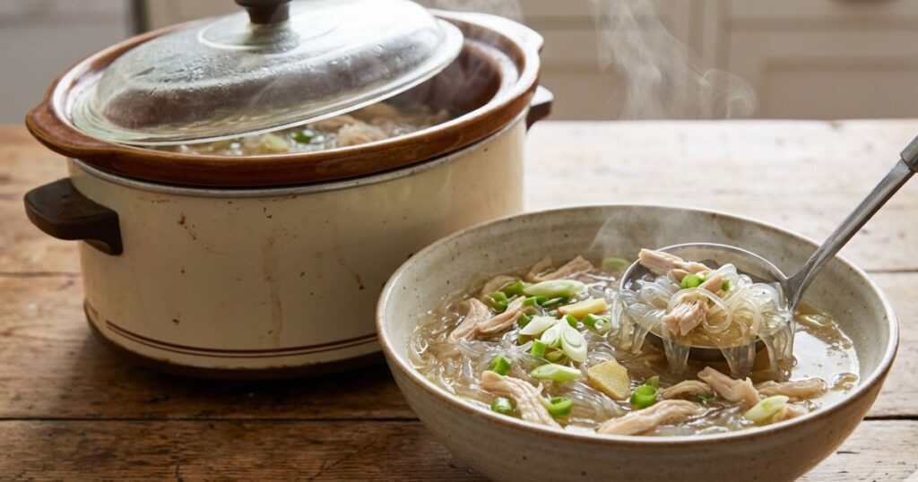 Slow Cooker Chicken Long Rice