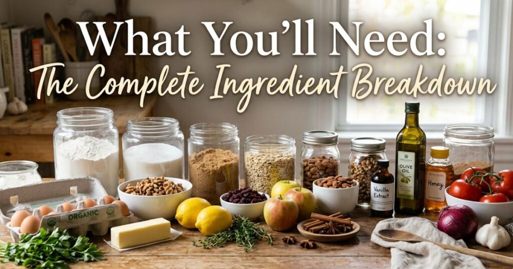 What You'll Need: The Complete Ingredient Breakdown