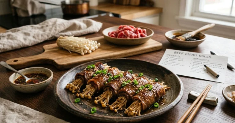 beef enoki roll recipe
