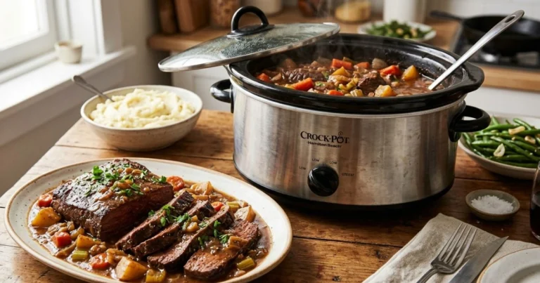 recipes for flat iron steak crock pot