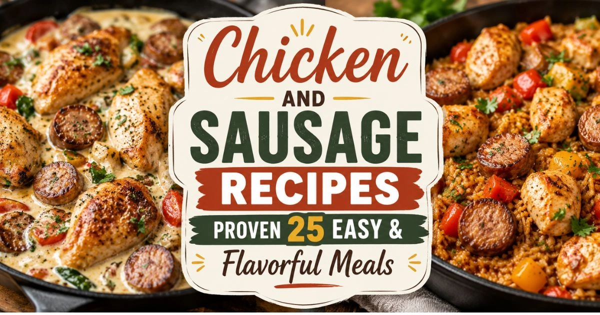 Chicken and Sausage Recipes: Proven 25 Easy & Flavorful Meals