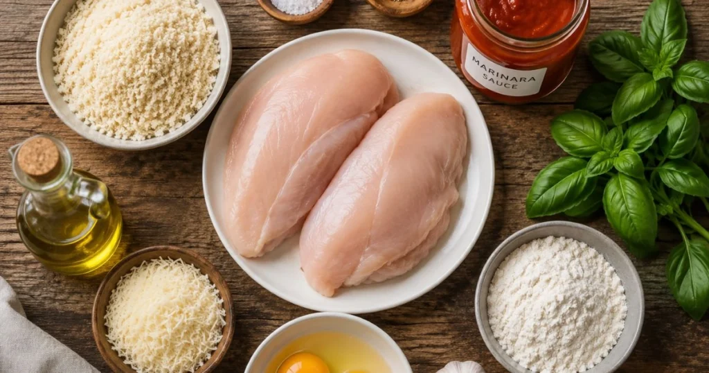 Chicken Parmesan Ingredients" section, right after or before the main ingredients table