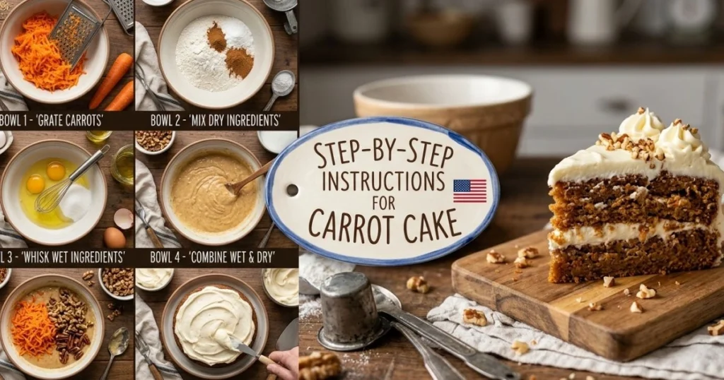 Step-by-Step Instructions for Carrot Cake