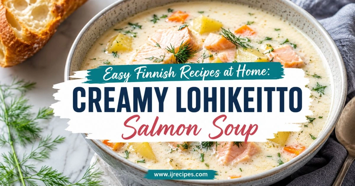 Easy Finnish Recipes at Home: Creamy Lohikeitto Salmon Soup