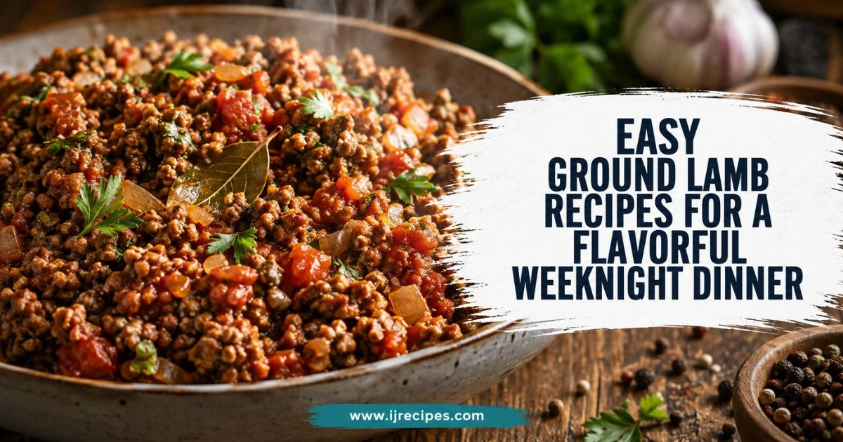 Easy Ground Lamb Recipes for a Flavorful Weeknight Dinner