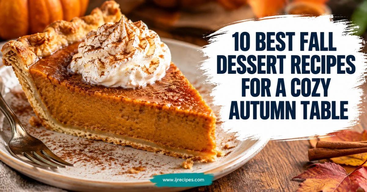 10 Best Fall Dessert Recipes for a Cozy Autumn Table