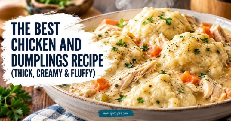 The Best Chicken and Dumplings Recipe (Thick, Creamy & Fluffy)