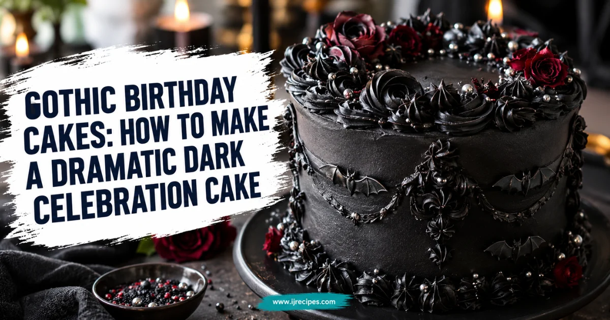 Gothic Birthday Cakes: How to Make a Dramatic Dark Celebration Cake