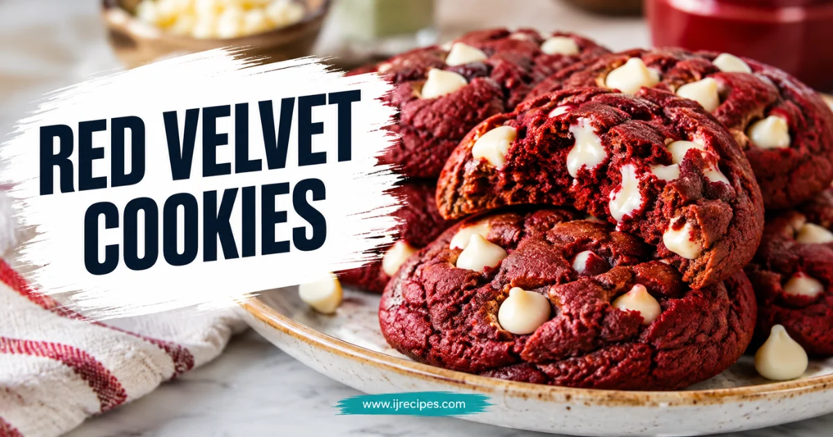 Red Velvet Cookies — Soft, Chewy & Irresistible