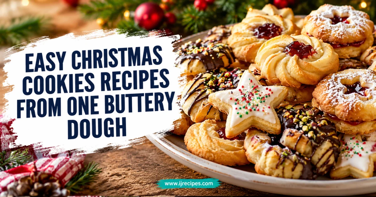Easy Christmas Cookies Recipes From One Buttery Dough